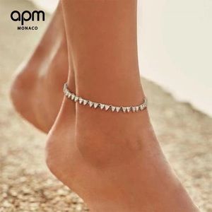 LAST CALL PRICE!!! Apm silver Triangle Anklet